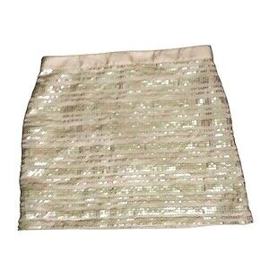 AMERICAN EAGLE OUTFITTERS Fully Lined Blush Pink Skirt Sequins 6